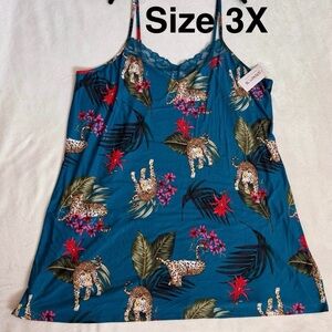 Joyspun Women’s Dreamy Soft Collection Lace Trim Knit Chemise